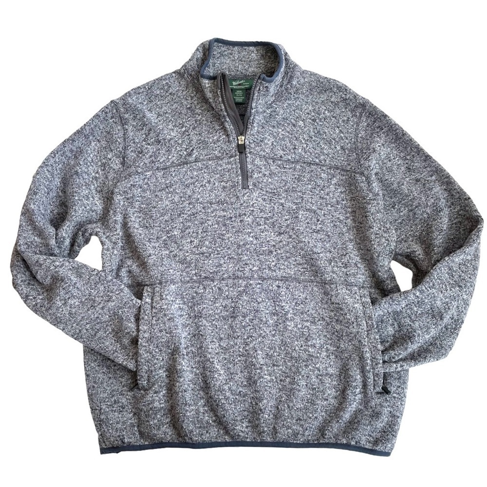 Woolrich Quarter Zip Pullover Sweater,‎ Grey, Men’s XL - Picture 9 of 9